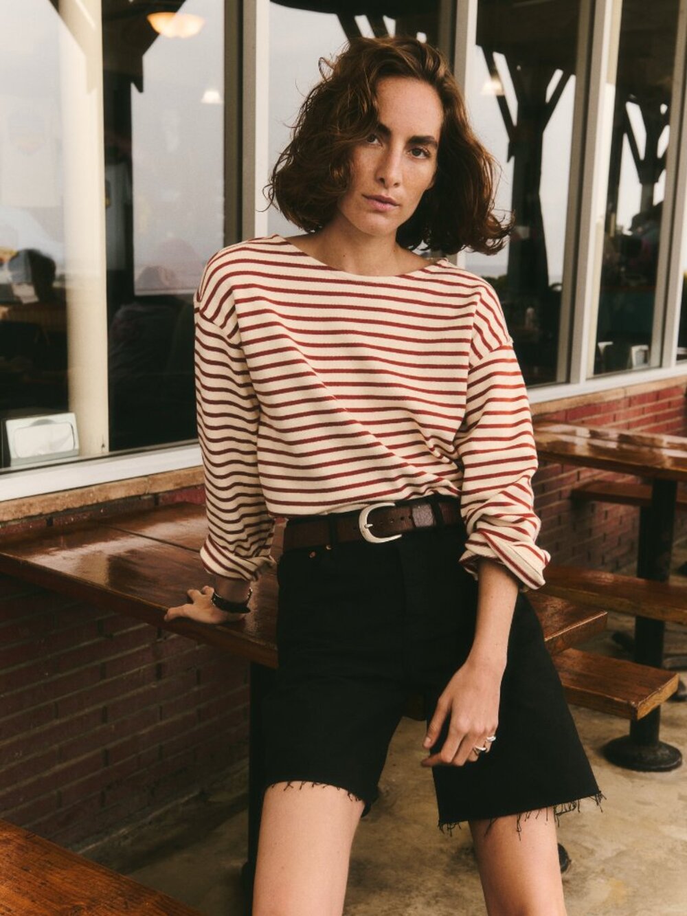 Buck Mason Breton Tee in Catalina Size Small